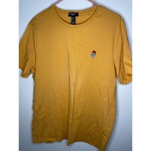 Forever 21 Gold Popsicle Tee Large